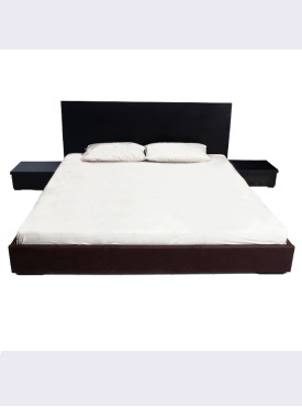 Double Bed with Two Side Tables